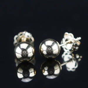 14k yellow 5mm ball studs