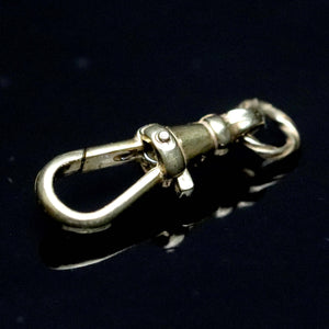 Vintage yellow gold dog clip