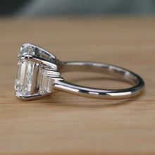 Load image into Gallery viewer, MANOR ROYAL: The Catherine - 4.40ct Asscher cut lab grown diamond ring in platinum