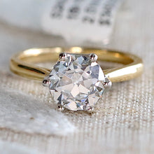 Load image into Gallery viewer, MANOR ROYAL:  The Beatrice - 2.51ct lab grown OEC diamond ring in 18k yellow &amp; white gold