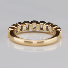 Load image into Gallery viewer, Lab grown diamond band ring in 14k yellow gold