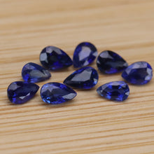 Load image into Gallery viewer, 2.82ctw of blue pear shaped sapphires