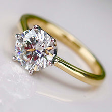 Load image into Gallery viewer, MANOR ROYAL:  The Beatrice - 1.85ct lab grown diamond ring in 14k yellow &amp; white gold