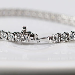 SPECIAL: Approx 7ctw Lab Grown Diamond tennis bracelet in 14k white gold