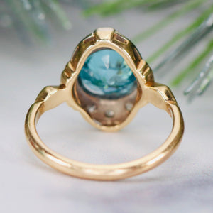 Find the perfect vintage blue zircon ring for any occasion on our website. Our antique blue zircon rings have been hand selected for quality and desirability.