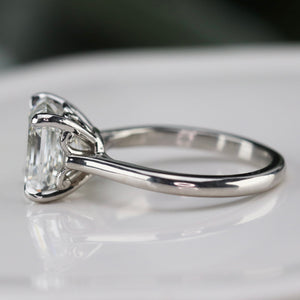 MANOR ROYAL: The Victoria -4.43ct Asscher cut lab grown diamond ring in platinum