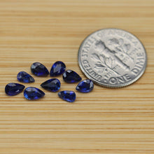 Load image into Gallery viewer, 2.82ctw of blue pear shaped sapphires