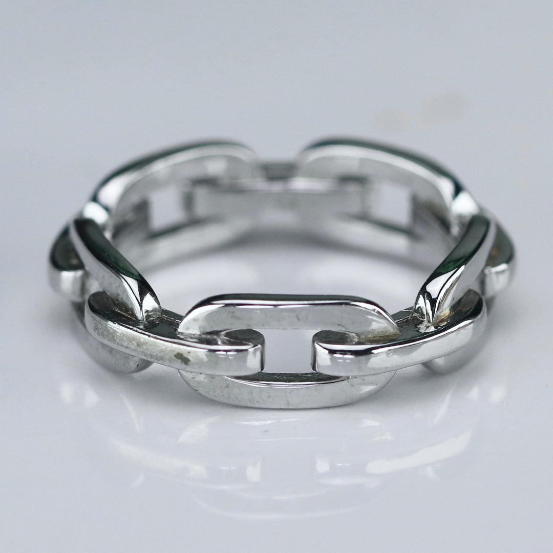 Sterling silver paperclip band