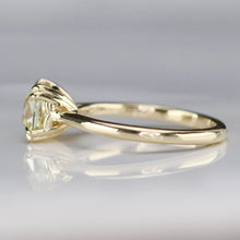 Load image into Gallery viewer, Triple Ideal AGS Antique Cushion cut 1.553ct P SI1 diamond ring in 14k