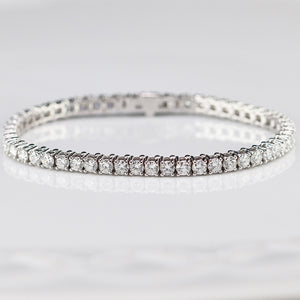 SPECIAL: Approx 7ctw Lab Grown Diamond tennis bracelet in 14k white gold