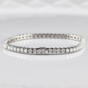 SPECIAL: Approx 7ctw Lab Grown Diamond tennis bracelet in 14k white gold