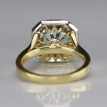 Load image into Gallery viewer, 18k/platinum Aquamarine and diamond ring by David Klass