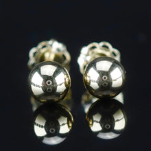 Load image into Gallery viewer, 14k yellow 5mm ball studs