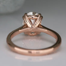 Load image into Gallery viewer, MANOR ROYAL:  The Ophelia - 1.95ct lab grown oval diamond ring in 14k rose gold D/VVS2