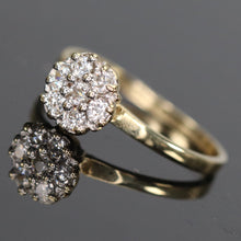 Load image into Gallery viewer, Vintage ring with diamonds in yellow gold from Manor Jewels