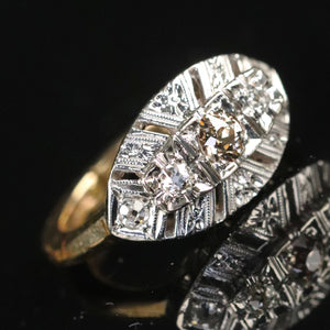 Vintage diamond ring in 14k gold from Manor Jewels