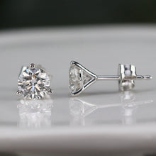 Load image into Gallery viewer, Lab grown 1.16ctw F-G/SI Diamond studs in 14k white gold