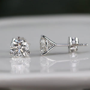 Lab grown 1.16ctw F-G/SI Diamond studs in 14k white gold