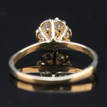 Load image into Gallery viewer, Vintage ring with diamonds in yellow gold from Manor Jewels