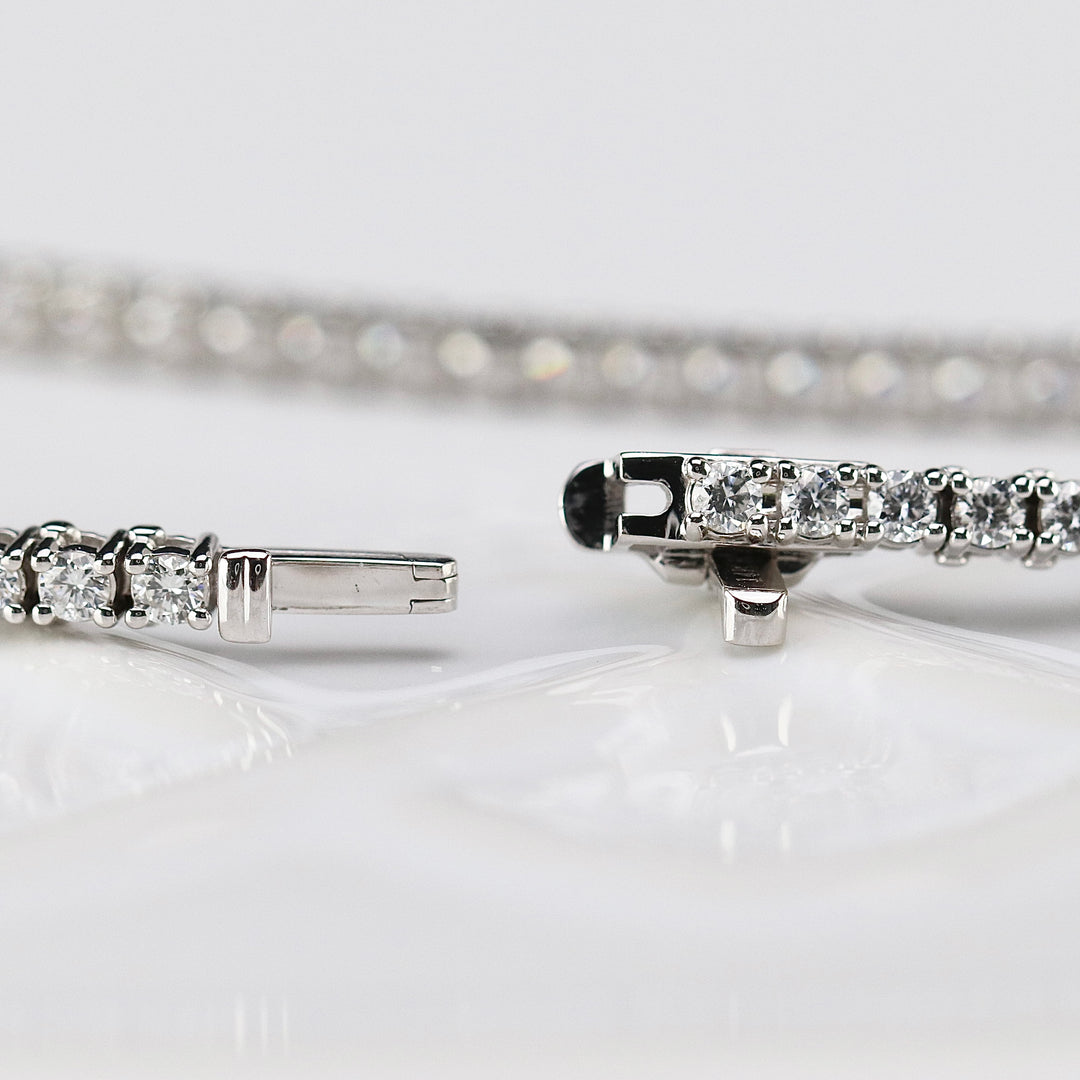 SPECIAL: Approx 3ctw Lab Grown Diamond tennis bracelet in 14k white gold