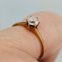 Load image into Gallery viewer, Vintage old european cut OEC diamond ring in 14k yellow gold from Manor Jewels