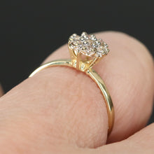 Load image into Gallery viewer, Vintage ring with diamonds in yellow gold from Manor Jewels