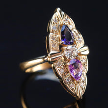 Load image into Gallery viewer, Estate multi gemstone ring in 18k yellow gold from Manor Jewels