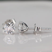 Load image into Gallery viewer, Lab grown 1ctw F/VS Diamond studs in 14k white gold