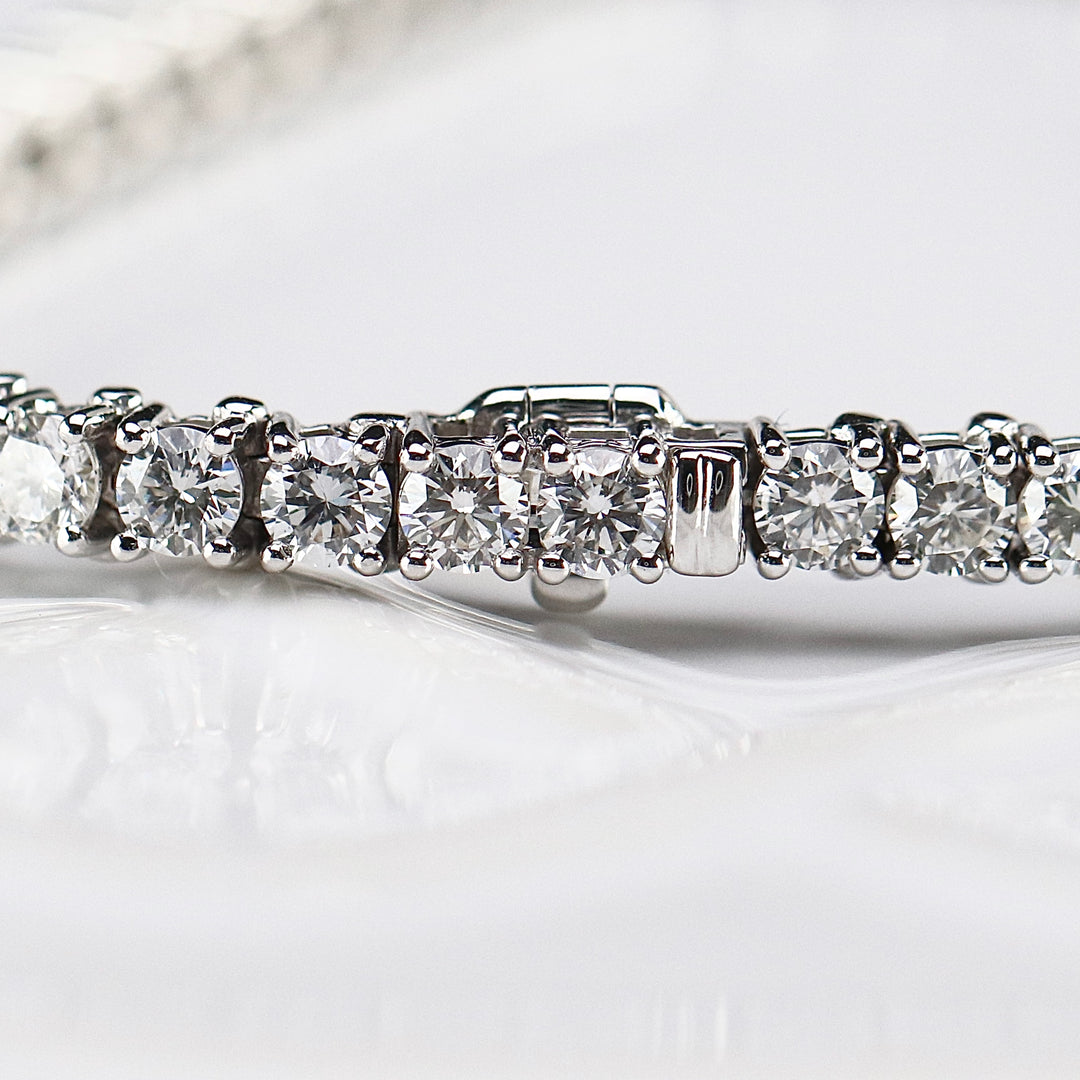 SPECIAL: Approx 7ctw Lab Grown Diamond tennis bracelet in 14k white gold