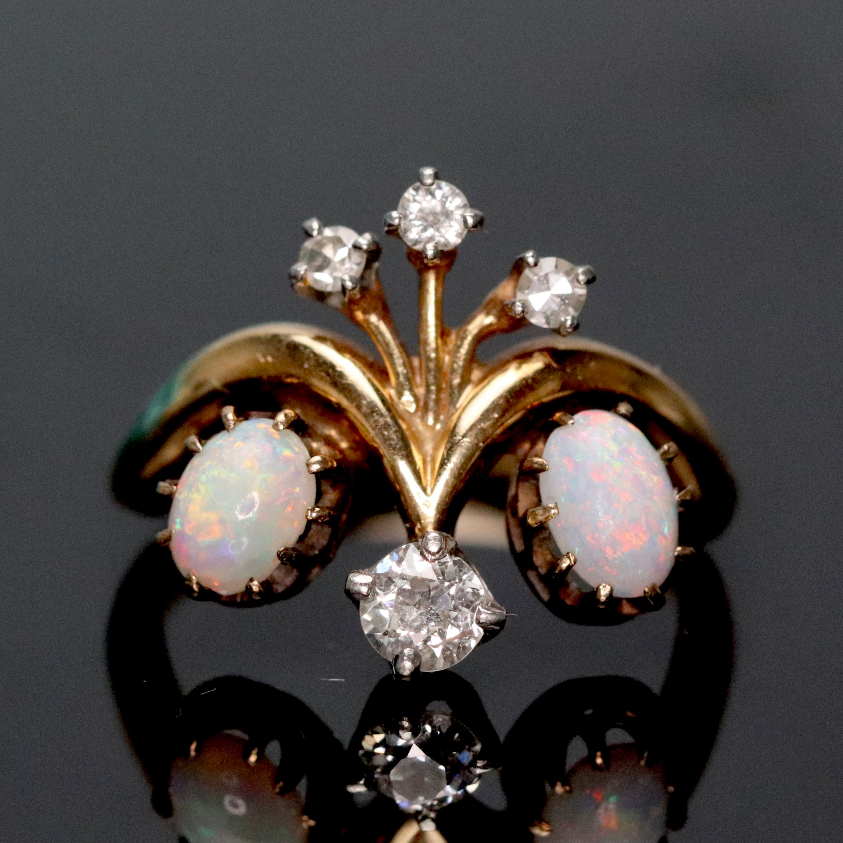 Vintage Opal Diamond Ring | Era Design Vancouver Canada