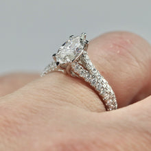 Load image into Gallery viewer, Vera Wang Designer Lab Grown Marquise diamond ring in 14k white gold