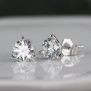 Lab grown 1.45ctw F-G/SI Diamond studs in 14k white gold