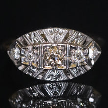 Load image into Gallery viewer, Vintage diamond ring in 14k gold from Manor Jewels