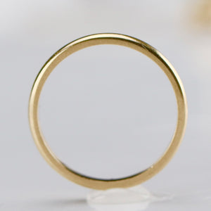 14k yellow gold classic plain band