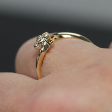 Load image into Gallery viewer, Vintage diamond ring in yellow gold from Manor Jewels