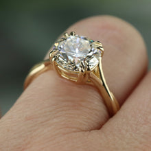 Load image into Gallery viewer, MANOR ROYAL: The Lilibet - 3.15ct lab grown F/VS1 diamond ring in 14k yellow gold