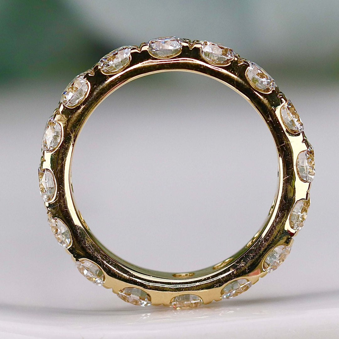 SPECIAL: Lab grown 4ctw diamond eternity band ring in 14k yellow gold