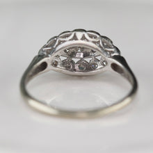 Load image into Gallery viewer, Princess style diamond ring in 14k white gold