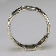 Load image into Gallery viewer, Sterling silver chunky link style band ring