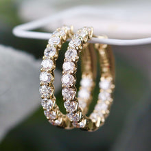 Load image into Gallery viewer, RESERVED FOR DL: PAYMENT 6 OF 6: Lab Grown 2.135ctw diamond Huggies in 14k yellow gold