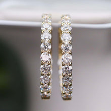 Load image into Gallery viewer, RESERVED FOR DL: PAYMENT 6 OF 6: Lab Grown 2.135ctw diamond Huggies in 14k yellow gold