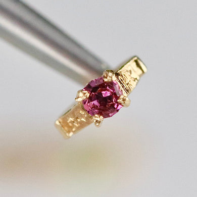 SPECIAL: Mini ring in 14k yellow gold - purple February