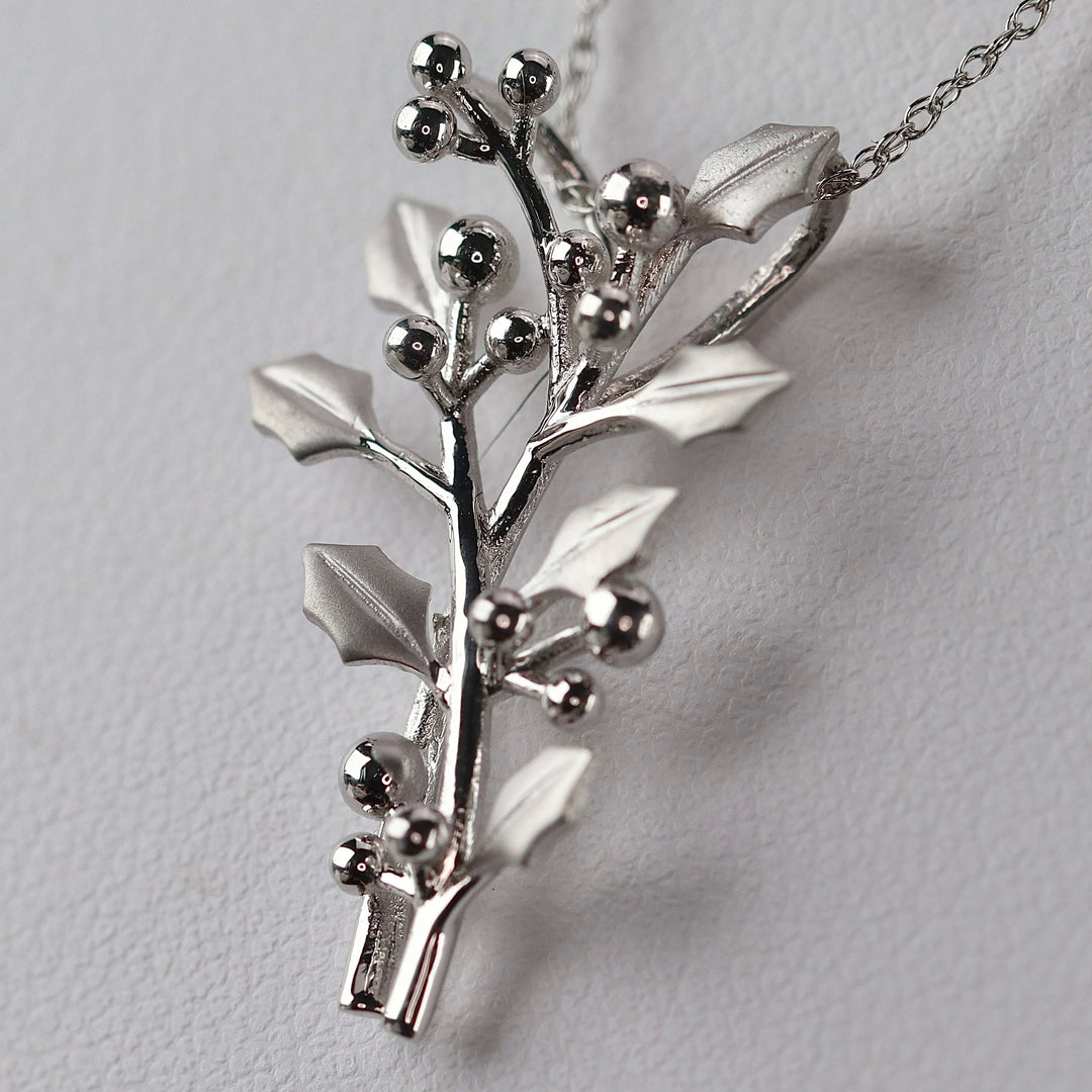 SPECIAL! Holly necklace (December) in white gold
