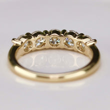 Load image into Gallery viewer, SPECIAL: Lab grown 1.255ctw 5 stone diamond band ring in 14k yellow gold