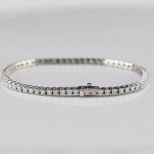 Load image into Gallery viewer, Approx 3ctw Lab Grown Diamond tennis bracelet in 14k white gold