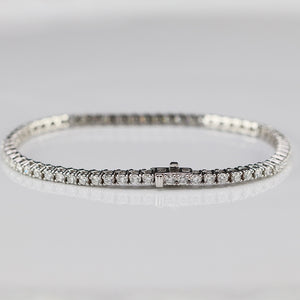 Approx 3ctw Lab Grown Diamond tennis bracelet in 14k white gold