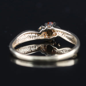 SPECIAL!!  Vintage Citrine and diamond ring in yellow gold