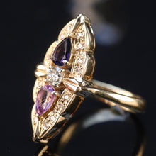 Load image into Gallery viewer, Estate multi gemstone ring in 18k yellow gold from Manor Jewels