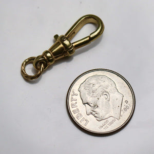 Vintage yellow gold dog clip