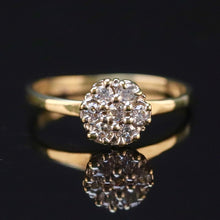 Load image into Gallery viewer, Vintage ring with diamonds in yellow gold from Manor Jewels